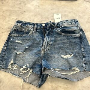Forever 21 retro high rise jean shorts